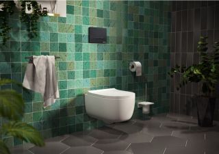 Кнопка смыва Berges Novum soft touch чёрный 040055