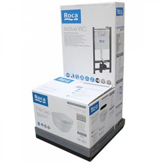 Комплект Roca Gap 893104100 инсталляция с унитазом кнопка глянцевый хром
