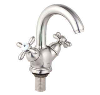 Смеситель для раковины Timo Ritz 0141FN silver серебристый