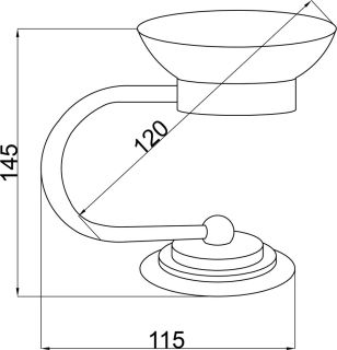 Мыльница Boheme Murano хром 10910-CR