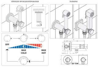 Гигиенический душ Bossini Nikita Mixer Set E37008.021 золото