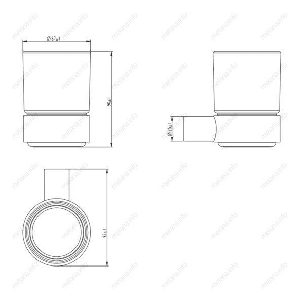 Стакан Melana MLN-865010 сатин