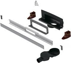 Душевой лоток Berges Wasserhaus Wall 600 091156 с решеткой Хром глянец