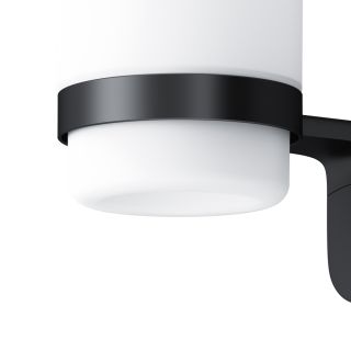 Стеклянный стакан с настенным держателем Am.Pm X-Joy чёрный матовый A8434322