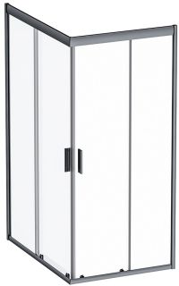 Душевой уголок Am.Pm Gem 120x90см чёрный матовый W90G-404-120290-BT