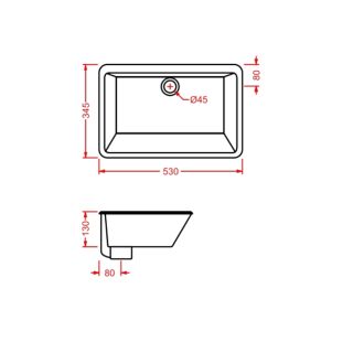 Раковина  ArtCeram WASHBASINS GEA GEL001 01 00 белая 53 см