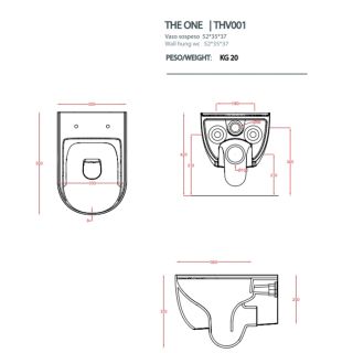 Унитаз  Artceram THE ONE THV001 01 00 белый