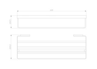 Полка для полотенец  Wonzon & Woghand Lotte WW-8381A-BG брашированное золото