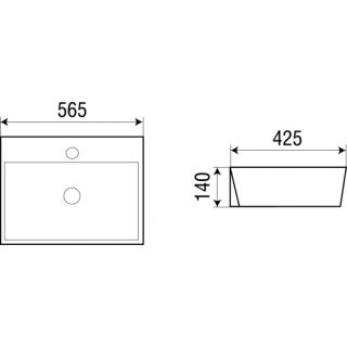 Раковина подвесная WW SK Арт. ELBACH 20212 10000003864