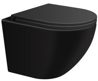 Подвесной унитаз Avimano Emotion 1000022 безободковый чёрный матовый