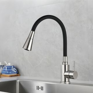 Смеситель для кухни Boch Mann Mia BN BM10420 с гибким изливом никель