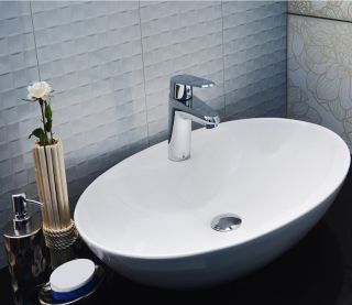 Раковина-чаша CeramaLux 9438 белая 65 см