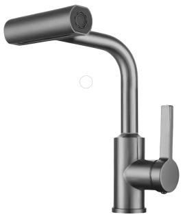 Смеситель для кухни Boch Mann Sophia GR BM10433 с водопадным душем серый
