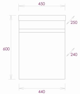 Подвесная тумба под раковину Onika Милтон 104511 45см серый/дуб сонома