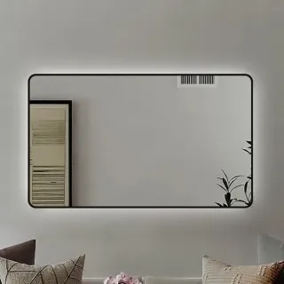 Зеркало с подсветкой ArtMax Siena AM-SieS-1200-800-DS-F 120 см чёрный