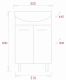 Напольная тумба под раковину Onika Коралл 105558 55см белый