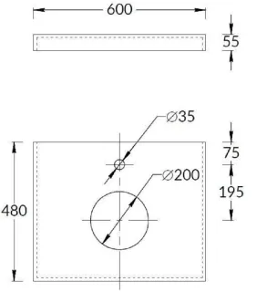 Столешница Kerama Marazzi Plaza Classic Neo CN60.SG560420R 60 см бежевый натуральный