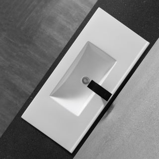 Раковина  CeramaLux YJ-803-100 белая 101.5 см