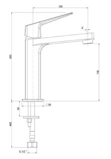 Смеситель для раковины Paini Bari RTCR205 хром