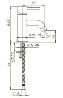 Смеситель для раковины Paini Cox 78CR205 хром