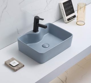 Раковина CeramaLux 7291MHL-4 голубая 48.5 см