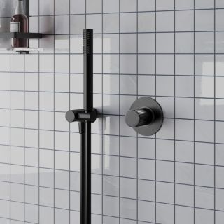 Встраиваемый смеситель для душа Paini Cox Grip 7GPZ690 чёрный матовый