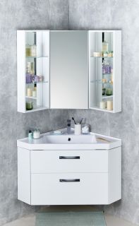 Боковой модуль зеркального шкафа Акватон Кантара дуб полярный 1A205802ANW70