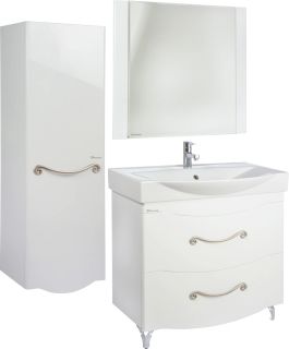 Зеркало Bellezza Сесилия 85см белый 00000007087