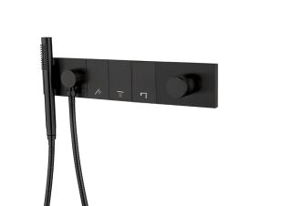 Встраиваемый смеситель для душа Boheme Zodiac 132-SYS-B чёрный