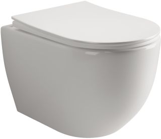 Подвесной унитаз Ceramica Nova Mia CN1805 безободковый белый