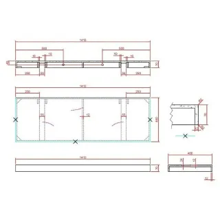 Столешница Armadi Art Flat 869-140-CLCT 140 см calacatta