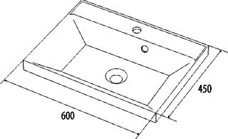 Раковина IDDIS Cloud 60см белый 0136000i28