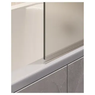 Шторка на ванну Timo T22 90 см хром