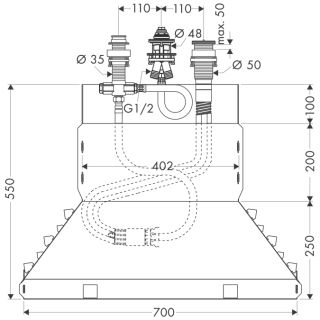 Скрытая часть Hansgrohe 13437180