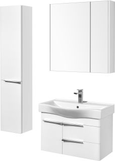 Тумба под раковину Акватон Беверли 80см белый 1A235501BV010