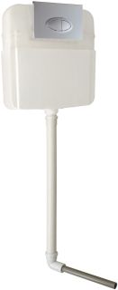 Бачок скрытого монтажа для приставных унитазов SantiLine SL-02 с кнопкой хром