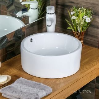 Накладная раковина Melana 7076-805 42см белый