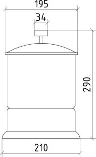 Ведро Boheme Royal Crystal золото 10927-G