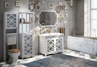 Шкаф Corozo Манойр 50см белый SD-00000327