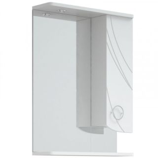 Зеркало-шкаф Corozo Ультра Флора 55см белый SD-00000301