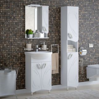 Тумба под раковину Corozo Лидер 50см белый SD-00000318