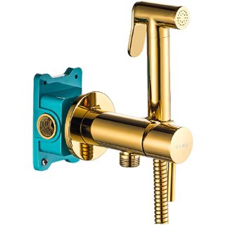 Гигиенический душ со смесителем ALMAes Benito AL-859-08 золото