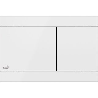 Кнопка смыва AlcaPlast FLAT для инсталляции белая FUN-WHITE