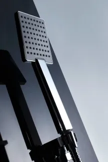 Душевая кабина Orans Diamond SR-89101LS 89101LBLH 100x100 см профиль чёрный стекло прозрачное