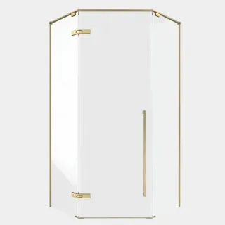 Душевой уголок Timo T68 90x90 см золото матовое