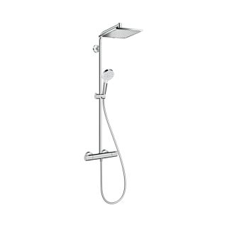 Душевая система Hansgrohe Crometta E Showerpipe 240 1jet EcoSmart 27281000 хром