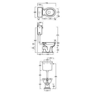 Бачок для унитаза Simas Lante LA28Bbi белый