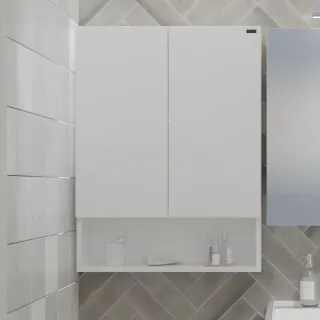 Шкаф Санта Мира 700468 над стиральной машиной 60 см разобранный белый