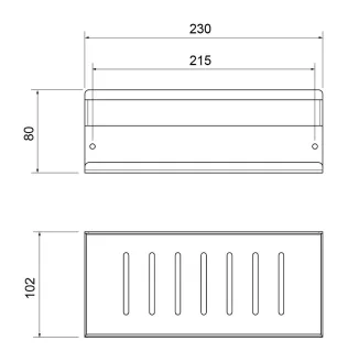 Полка Timo Luiro 18579/17 золото матовое