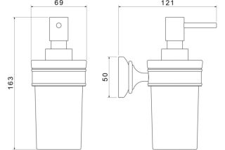 Дозатор Aquatek Классик AQ4505CR хром